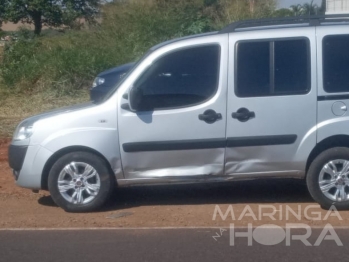 foto de Motociclista sofre uma fratura de punho, além de uma laceração na perna em acidente no Contorno Sul de Maringá