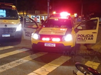 foto de Motociclista tem o celular furtado após sofrer acidente no Centro de Maringá