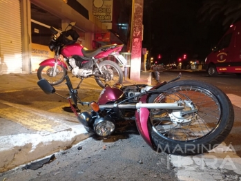 foto de Motociclista tem o celular furtado após sofrer acidente no Centro de Maringá