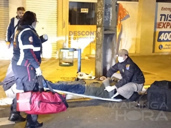 foto de Motociclista tem o celular furtado após sofrer acidente no Centro de Maringá