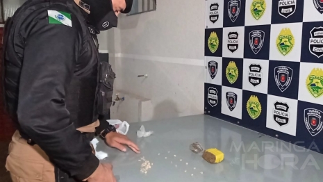 foto de Foragido da justiça é preso pela PM por tráfico de drogas em Maringá