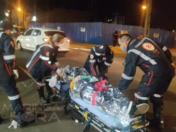 foto de Motociclista fica inconsciente após bater na traseira de veículo em Maringá