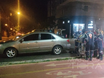 foto de Motociclista fica inconsciente após bater na traseira de veículo em Maringá