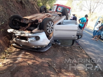 foto de Duas crianças e dois adultos ficam feridos em acidente na região de Maringá