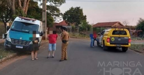 Motorista bate ambulância em muro e acaba sendo preso por embriaguez ao volante na região de Maringá