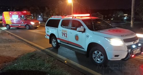 Homem é atropelado em Maringá e motorista foge sem prestar socorro