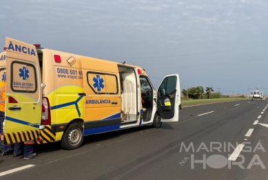 foto de Mulher tem corpo dilacerado e morre em acidente de motocicleta com caminhão na BR-376