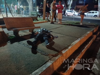 foto de Jovem é executado a tiros em praça pública na cidade de Mandaguaçu 