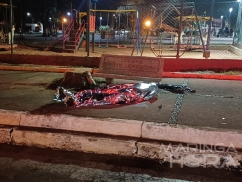 foto de Jovem é executado a tiros em praça pública na cidade de Mandaguaçu 