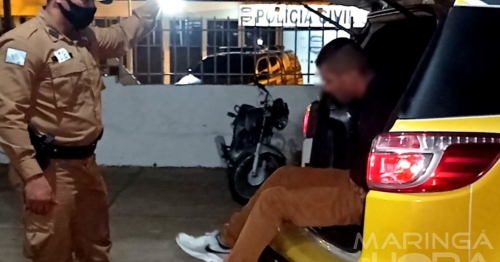 Homem é preso pela equipe Rotam com motocicleta furtada em Maringá