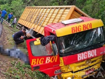 foto de Homem que dirigia caminhão com placas de Maringá morre em trágico acidente em rodovia