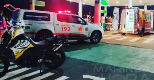 Maringá; assaltante ferido em troca de tiros com a polícia após roubo de caminhonete