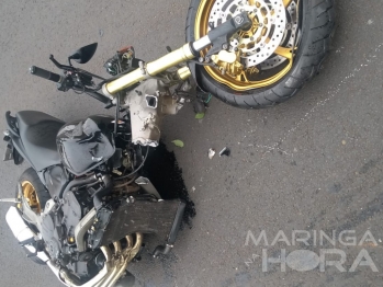 foto de Acidente gravíssimo envolvendo moto de alta cilindrada na rodovia BR-376