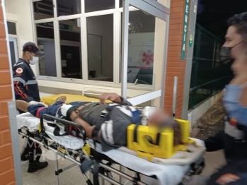 foto de Homem é encaminhado de helicóptero a Maringá após sofrer queda de bicicleta na região