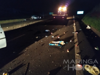 foto de Colisão frontal entre veículos resulta em morte na BR-376