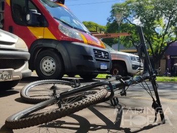 foto de Ciclista é socorrido inconsciente após acidente na Avenida Mandacaru em Maringá