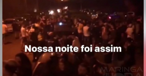 Festa clandestina em Maringá teria mais de 2 Mil pessoas presentes segundo relatos dos próprios participantes