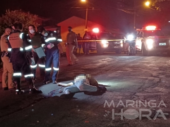 foto de Homem é executado com mais de dez tiros em Mandaguaçu