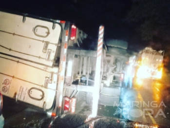 foto de Caminhoneiro perde a vida em acidente sobre a ponte entre Atalaia e Iguaraçu