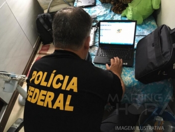 foto de PF prende uma pessoa por compartilhamento de pornografia infantil em Maringá