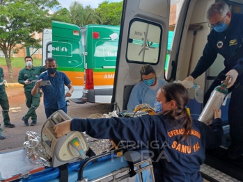 foto de Criança é trazida de helicóptero para Maringá após ser atropelada por ônibus