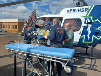 foto de Criança é trazida de helicóptero para Maringá após ser atropelada por ônibus