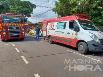 foto de Motorista invade preferencial, e provoca acidente envolvendo viatura da Polícia Militar