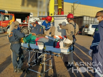 foto de Jovem sofre convulsão em telhado na cidade de Mandaguaçu