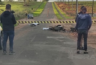 foto de Tragédia - Três pessoas morrem em trágico acidente envolvendo duas motocicletas na região