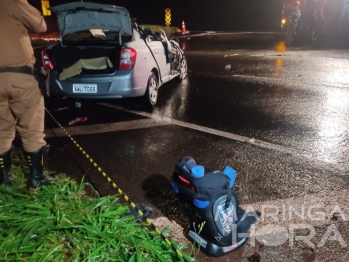 foto de Motorista morre após carro capotar na PR-317, em Maringá