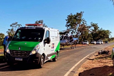 foto de Jovem precisa ser intubado em estado grave após acidente de moto na região