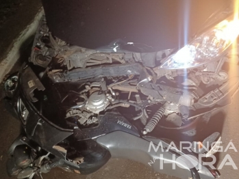 foto de Motociclista fica gravemente ferido em acidente envolvendo carro em Maringá