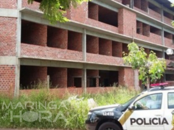 foto de Corpo em estado de decomposição é encontrado no interior de construção abandonada próximo ao HU de Maringá