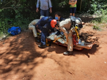 foto de Homem fica em estado grave após se acidentar em cachoeira na cidade de Mandaguaçu