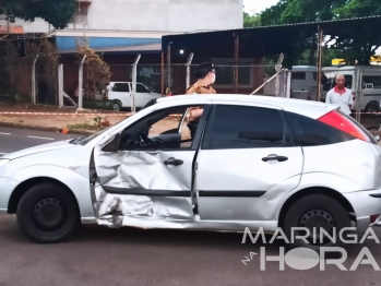 foto de Acidente entre carro e moto deixa motociclista morto em Maringá