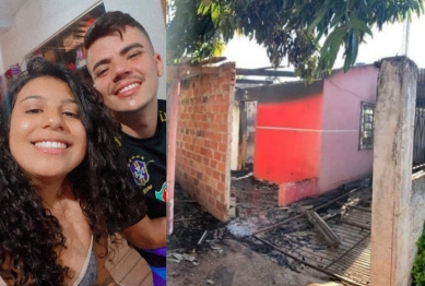 foto de Casal morre carbonizado após incêndio a residência no Paraná