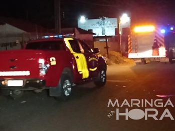 foto de Senhora é socorrida após incêndio a residência na Vila Morangueira em Maringá