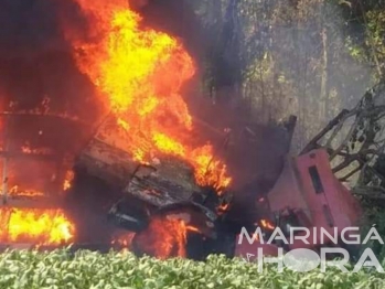 foto de Motorista morre carbonizado em acidente norte do Paraná