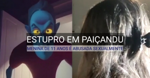 Menina de 11 anos é vítima de estupro em Paiçandu, diz mãe