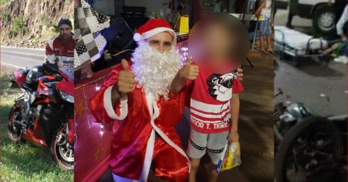 Papai Noel morre ao sofrer trágico acidente no Paraná