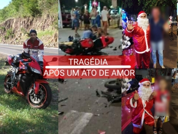 foto de Papai Noel morre ao sofrer trágico acidente no Paraná