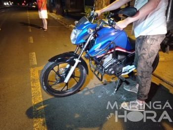 foto de Moça é atropelada por moto ao tentar usar faixa de pedestres, em Maringá