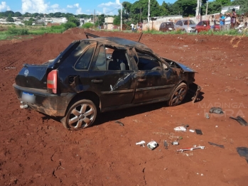 foto de Capotamento termina com vítima grave em Sarandi