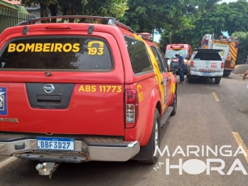 foto de Homem precisa ser socorrido após levar choque e sofrer queda em Paiçandu