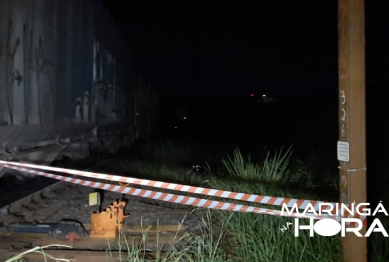 foto de Mulher morre atropelada por trem na linha férrea de Maringá