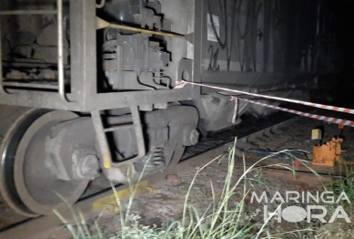 foto de Mulher morre atropelada por trem na linha férrea de Maringá