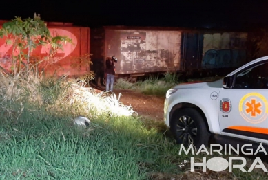 foto de Mulher morre atropelada por trem na linha férrea de Maringá