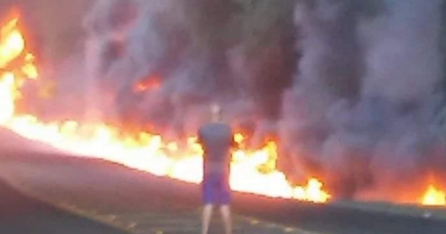 Caminhoneiro morre carbonizado após trágico acidente na região central do Paraná