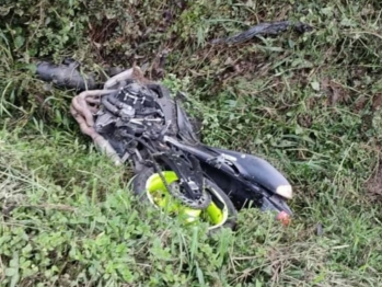 foto de Motociclista bate em poste e acaba sendo atacado por abelhas e morrendo no Paraná