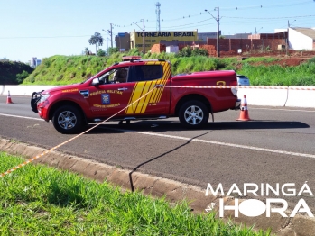 foto de Veículo atropela, mata ciclista e foge do local no Contorno Norte em Maringá